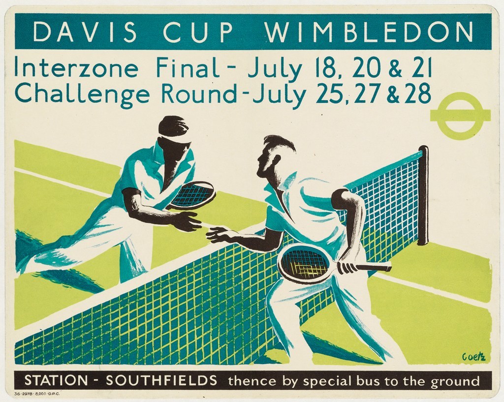 1930 Coppa Davis Italia Australia Tennis Club Milano Vintage Poster Reproduction – Giclee Print