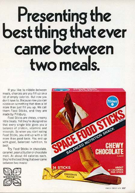 astronaut snacks from the 70s