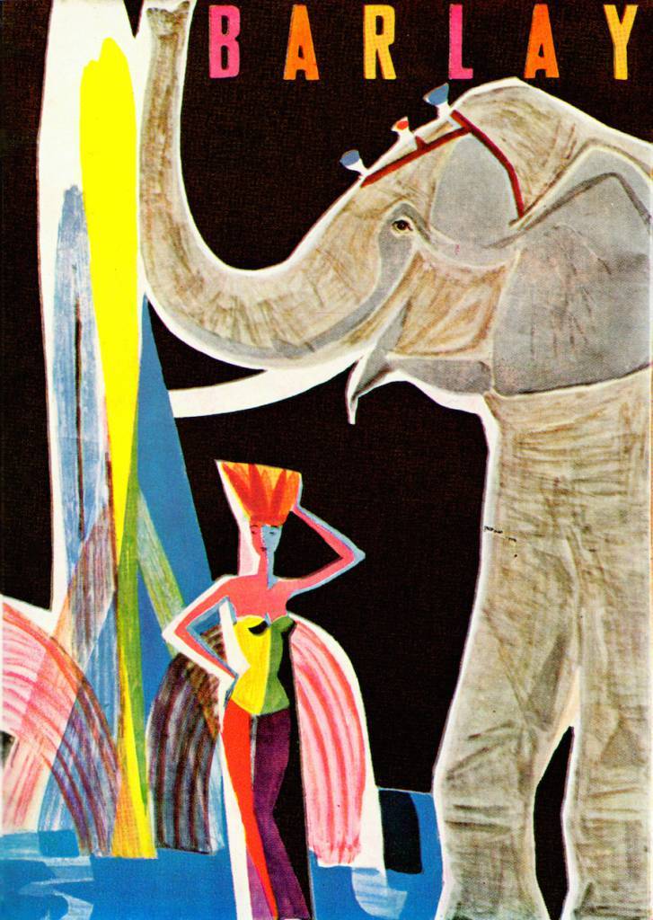 Gerta & Alfred Haller Illustration One of a series of posters for Barlay Circus (Germany). From Graphis Annual 56/57.