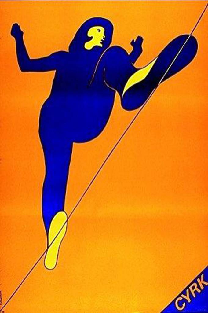 "Cyrk" poster designed by Jacek Neugebauer (b.1934), Poland (1970) 