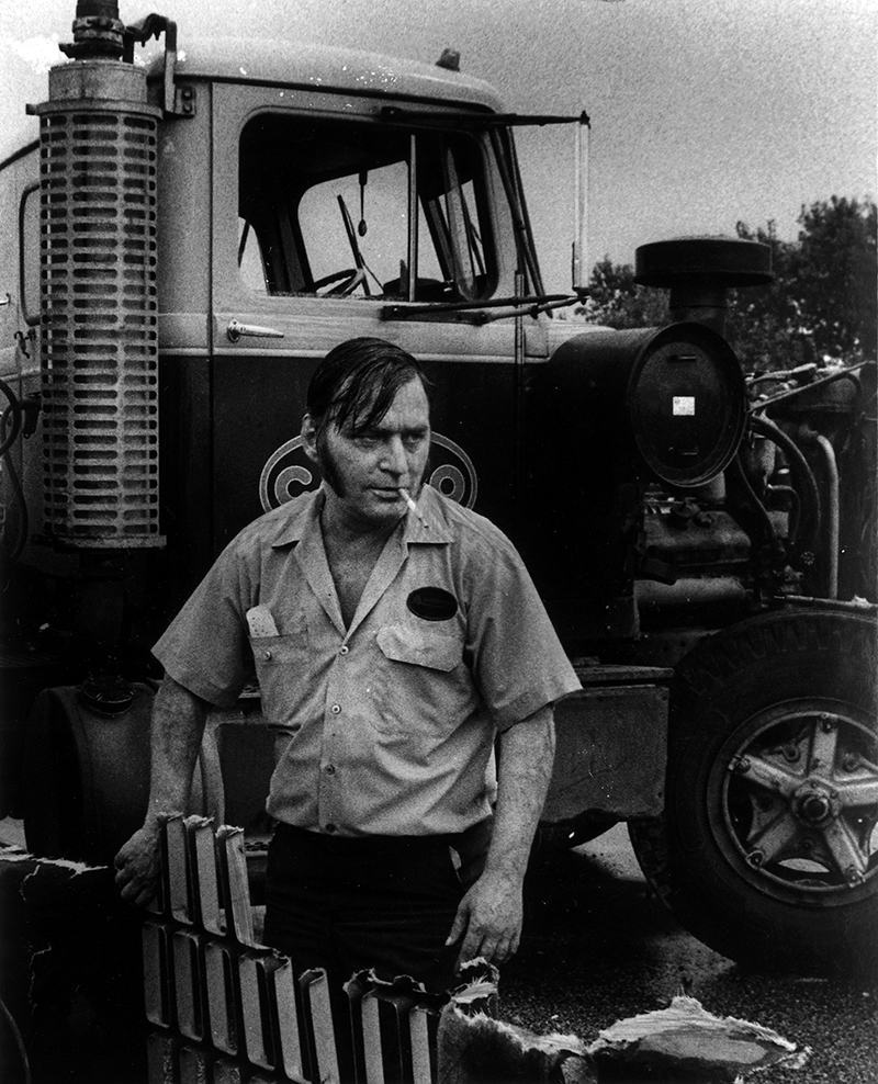 Truck Driver - Hammond, 1975.