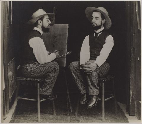 Henri de Toulouse-Lautrec as Artist and Model (Maurice Guibert, ca. 1900)