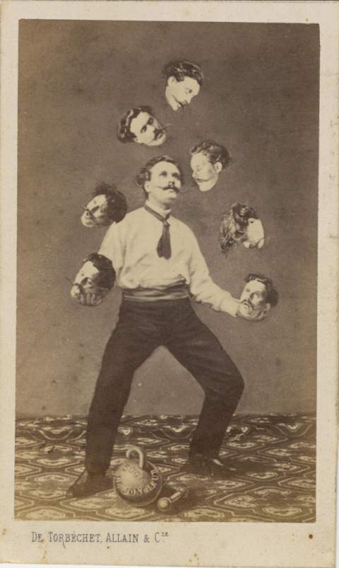 Man Juggling His Own Head (Unidentified French artist, Published by Allain de Torbéchet et Cie. ca. 1880)