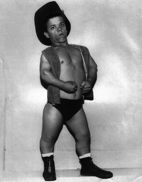 Cowboy Lang was born Harry Lang in Saskatchewan, Canada on August 28, 1950. He started wrestling at the age of fifteen and went on to become one the world’s top midget wrestler over a 30 year period, during which time he won the NWA World Midget Championship twice. He sadly died at the age of 56 in January 2007.