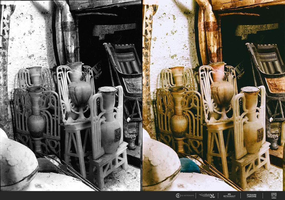 Nov. 4, 1922 The discovery of Tutankhamun, in color