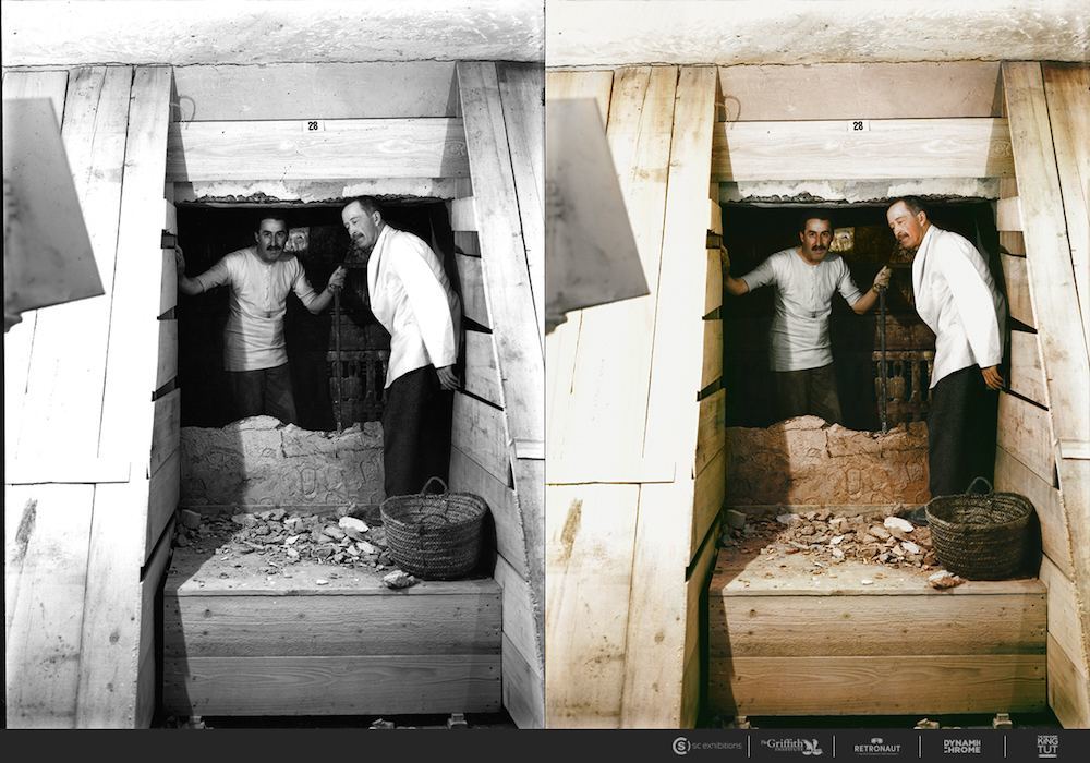 The discovery of Tutankhamun in color