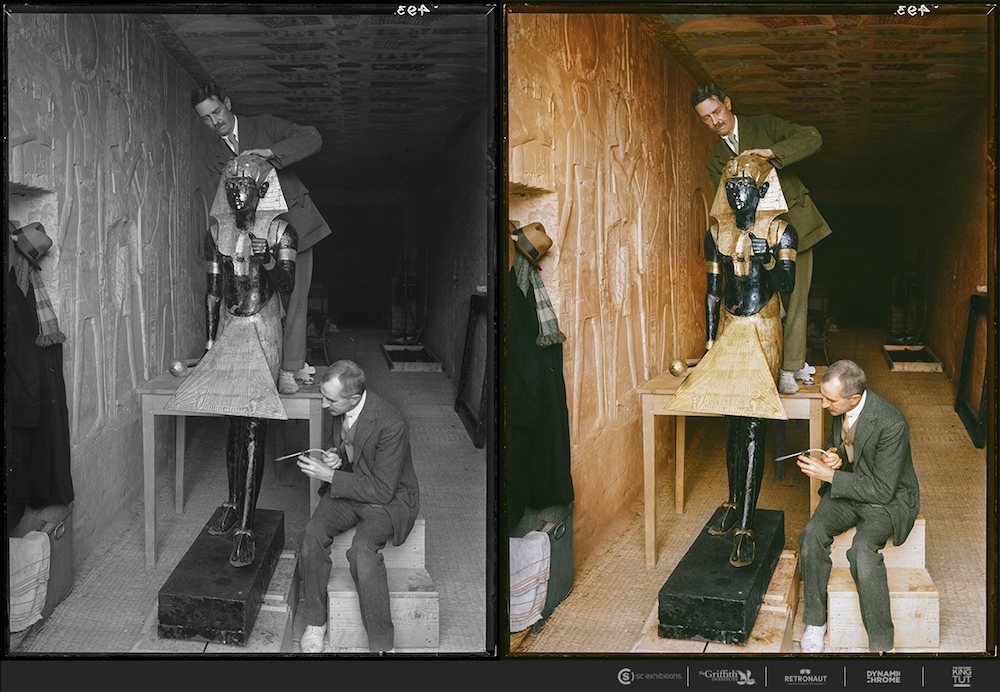 The discovery of Tutankhamun in color