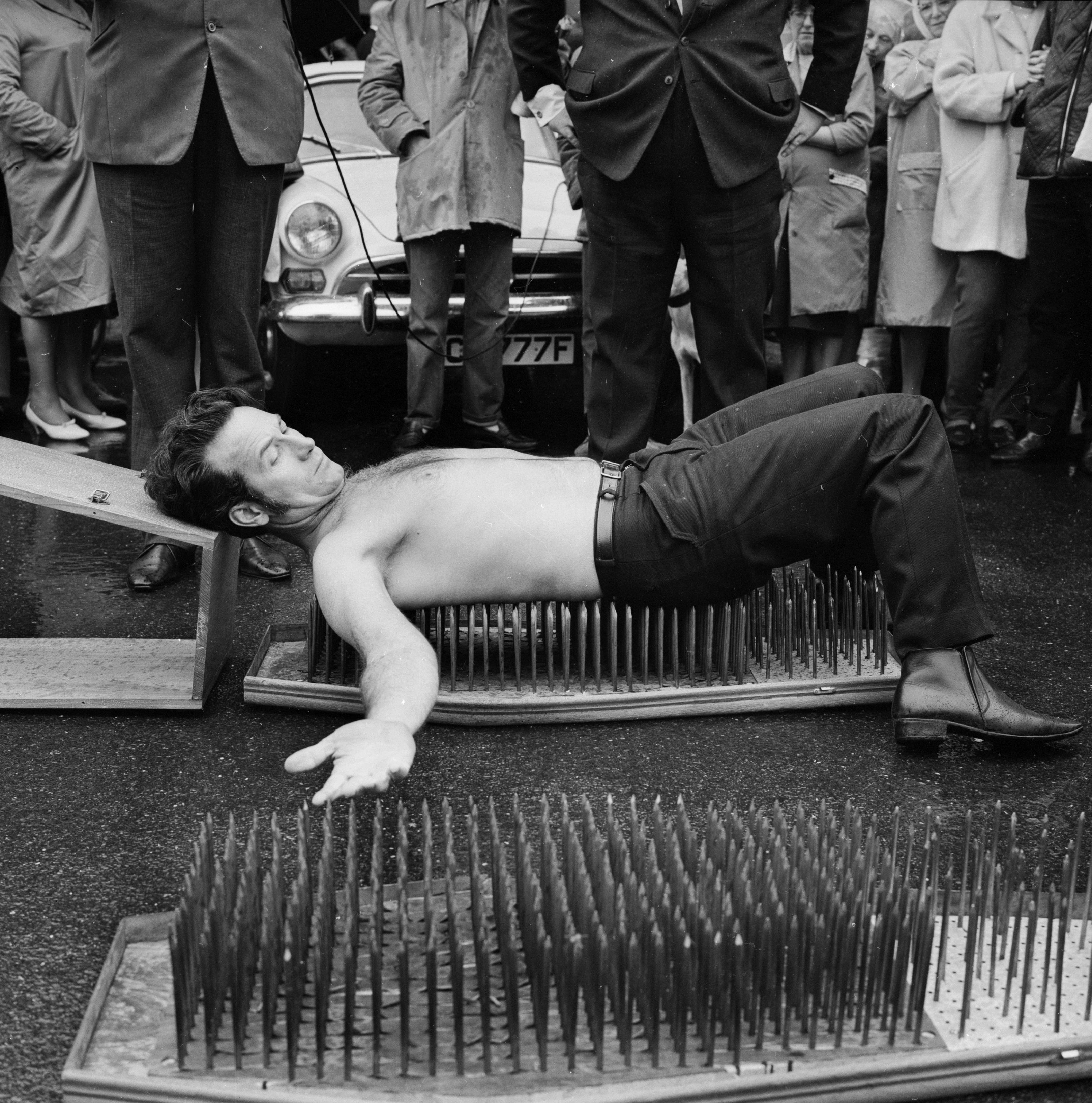 Solved: A person laying on a bed of nails is not injured bec[algebra] -  Gauthmath