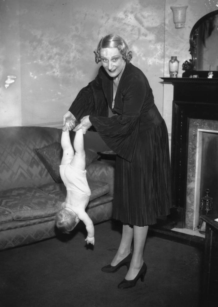 16th December 1937: Madame Lauri Alwyn, one of the foremost authorities on health education, has a nine month old baby boy, regarded by doctors to be physically a year in advance of his age. His mother gives Laurence five minutes of special exercises per day in her flat in Wigmore Street, London, to help develop his body; he now weighs 28 lbs. (Photo by Topical Press Agency/Getty Images)