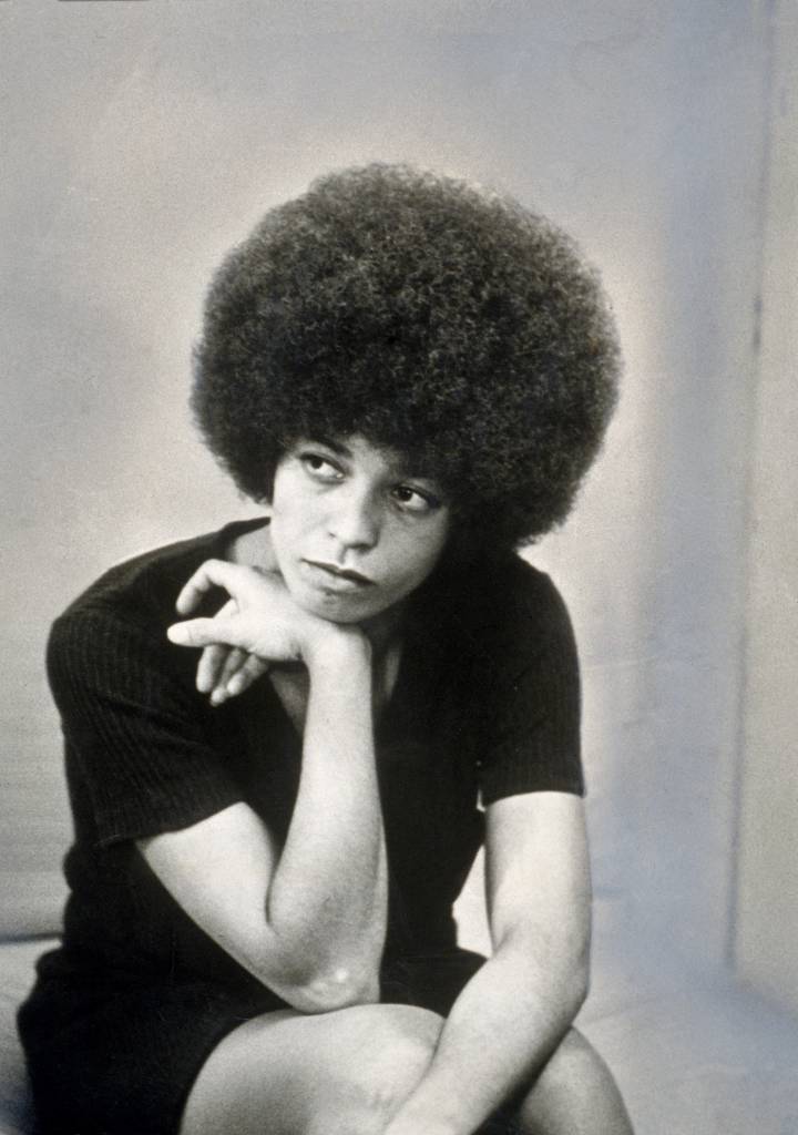 American revolutionary and educator Angela Davis sits with her head on her hand, shortly after she was fired from her post as philosophy professor at UCLA due to her membership of the Communist Party of America, 27th November 1969. Davis followed up her brilliant early academic career by joining the Black Panthers and being listed on the FBI Most Wanted list. She was acquitted of all charges and continues to be a writer, educator, and activist for race, class, and gender equality. (Photo by Hulton Archive/Getty Images)
