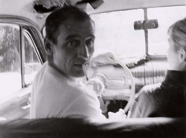 Neal Cassady, seen here in a photo by poet Allen Ginsberg, was the prototype for the hero in On the Road by Jack Kerouac. Both Cassady and Ginsberg were participants in the Acid Tests.
