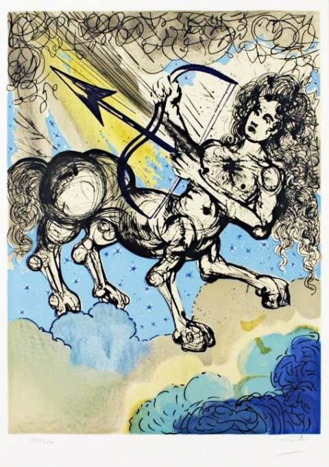 Salvador Dalí Twelve Signs of the Zodiac Sagittarius