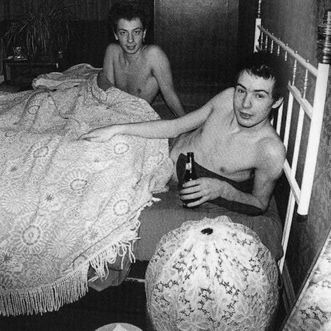 Nils Stevenson and Sid Vicious . Lindas place. 1976