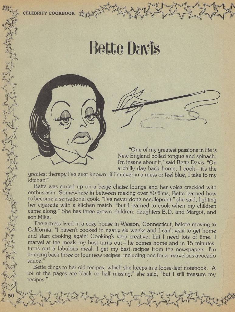 bette davis recipe