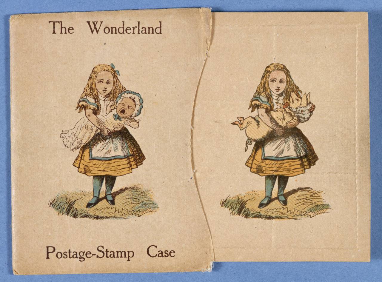 The Wonderland postage stamp case designed by Lewis Carroll (1889-1890) (c) The British Library Board