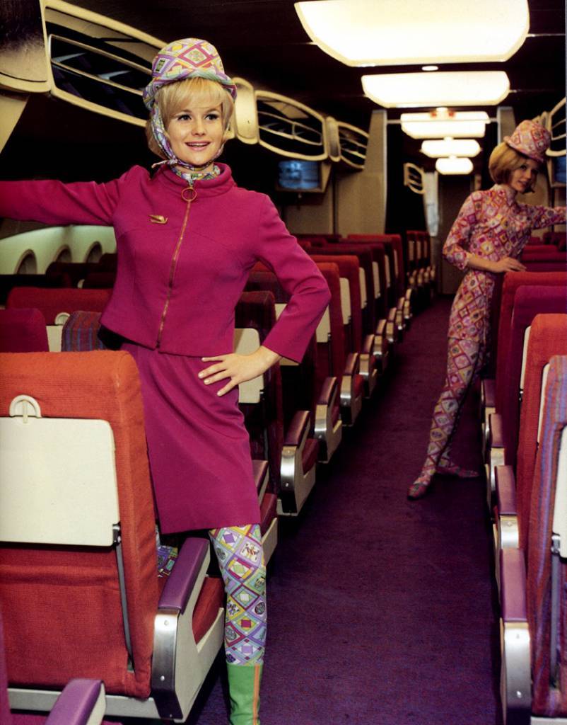 Emilio Pucci Uniforms for the Braniff International Airline, 1965-73 (via)