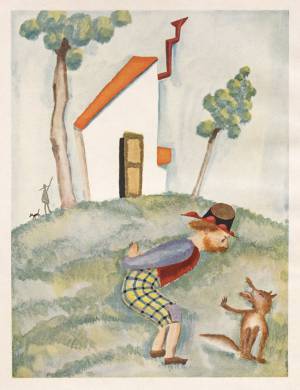 Japanese Illustrations From A 1925 Edition Of Aesop's Fables By Takeo ...