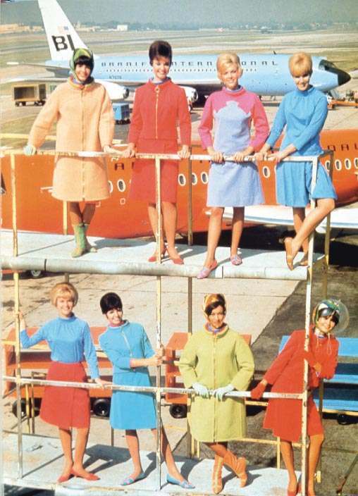 Emilio Pucci Uniforms for the Braniff International Airline, 1965-73 (via)