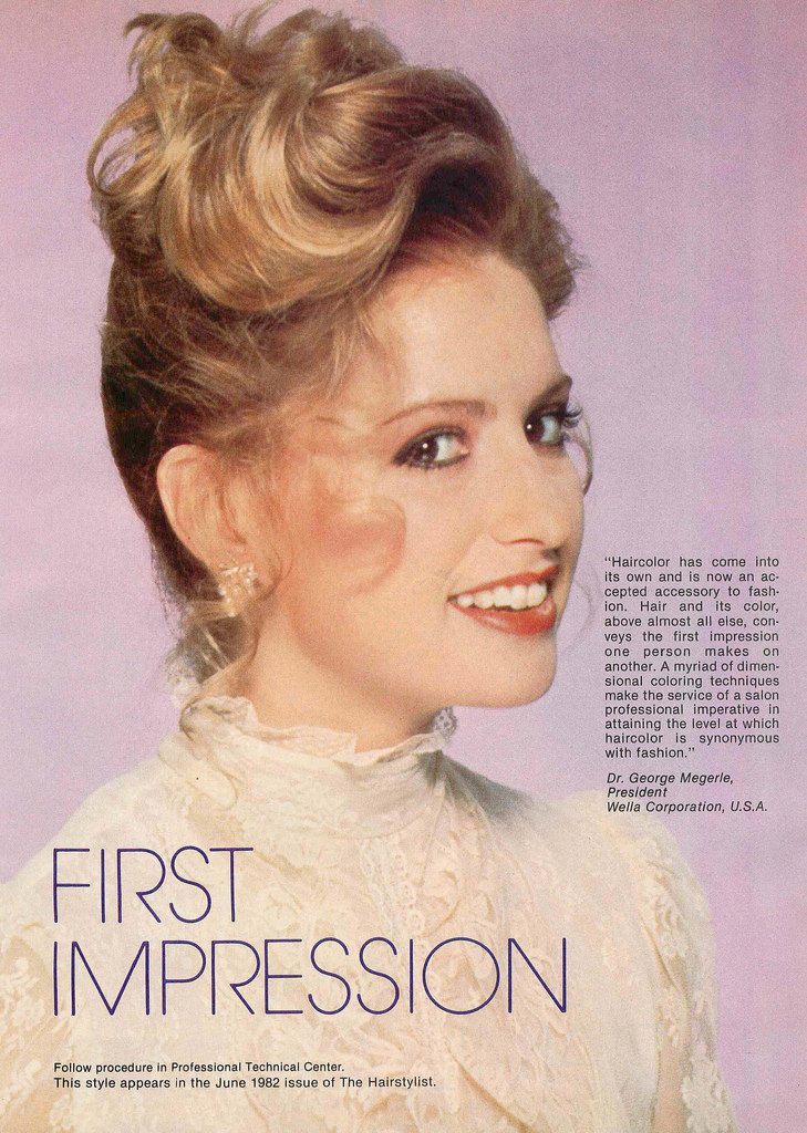 American Hairdresser Salon Owner 1982 hair