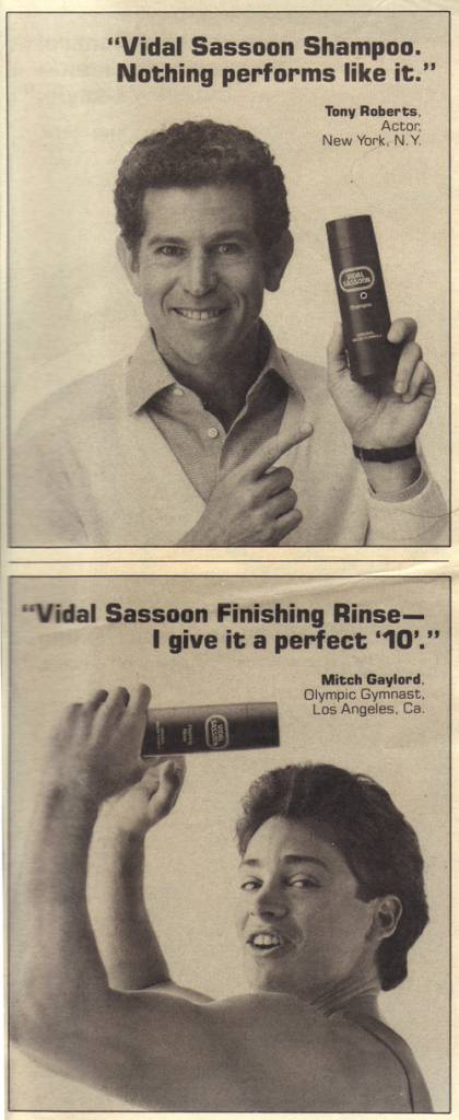 Vidal Sassoon hair advert 1985