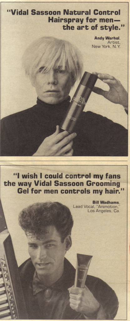 Vidal Sassoon hair advert 1985