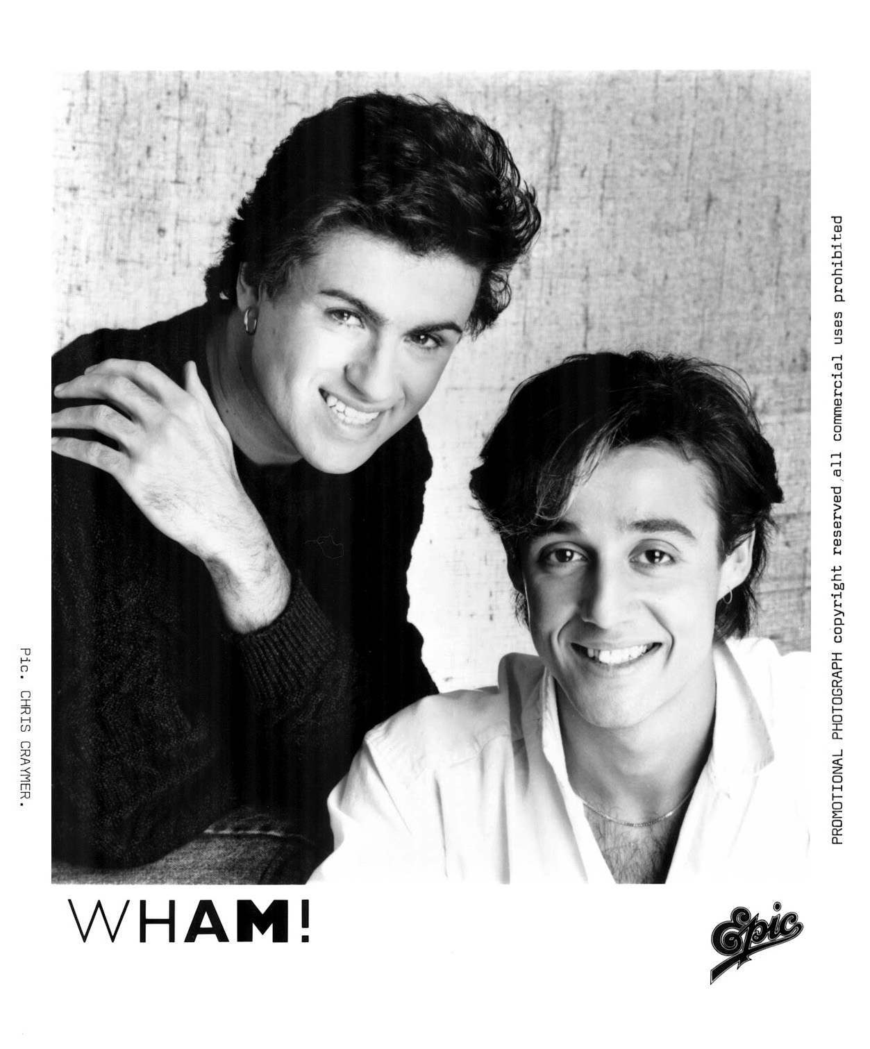  Wham! Press Photo Epic Records