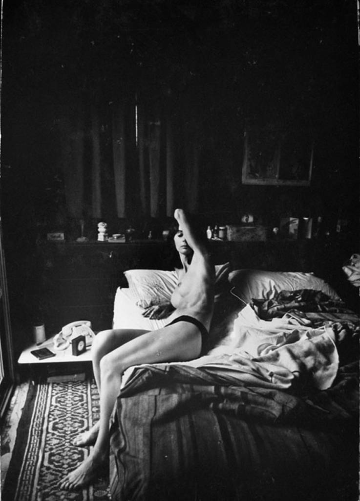 Beverly Renee on Bed, 1961