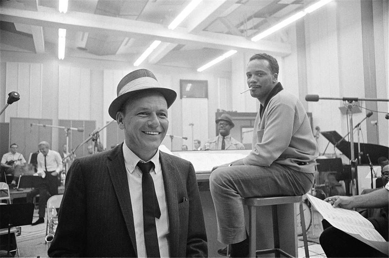 David Sutton Frank Sinatra and Quincy Jones, 1964