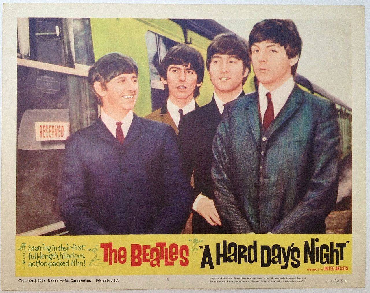 Day s night. Битлз a hard Days Night. A hard Day's Night 1964. Постер Beatles hard Day's Night. Битлз 1964 film a hard Day's Night.