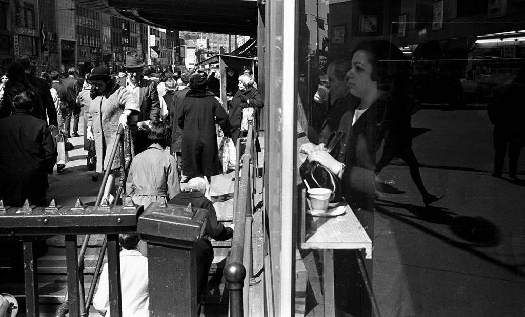 Tony Marciante NYC 1974 window reflection
