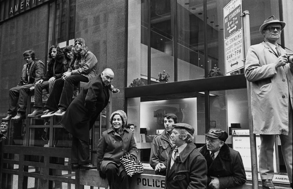 Tony Marciante watching the parade NYC 1974 b