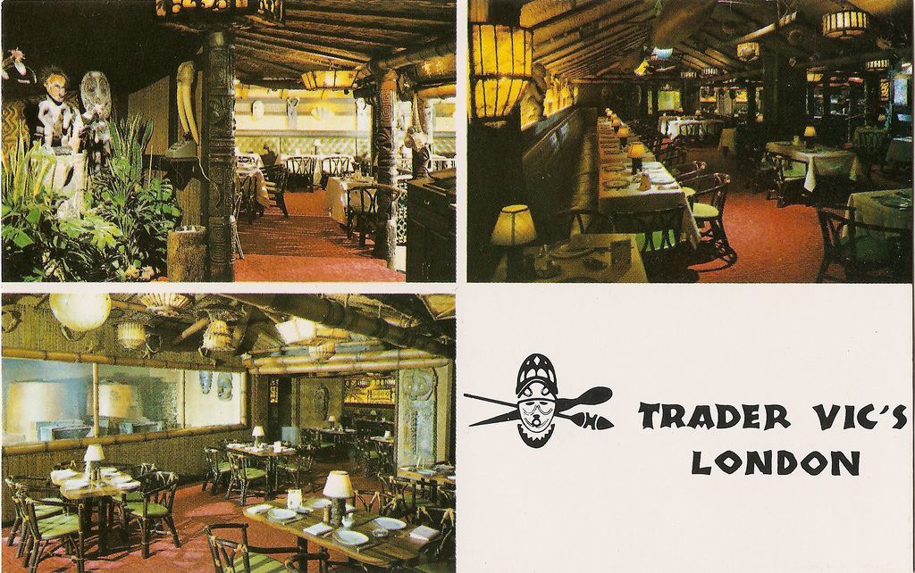 Trader Vics postcard 1974 Karl-Heinz Lilienthal
