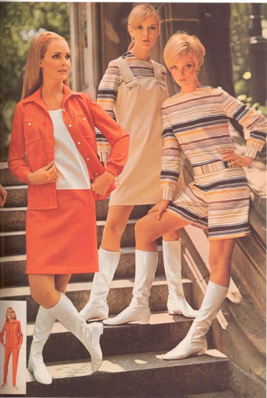 Miniskirts And Stairs 1960s