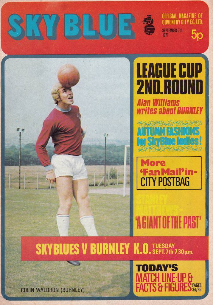 Great football programmes 1971