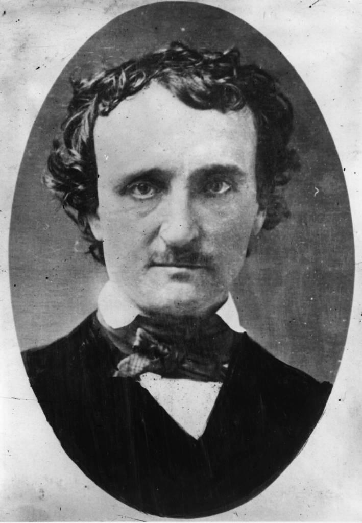 Edgar Allan Poe ( 1809 - 1849 ) the novelist and poet from a daguerreotype taken in Lowell, Massachusetts. (Photo by Hulton Archive/Getty Images)