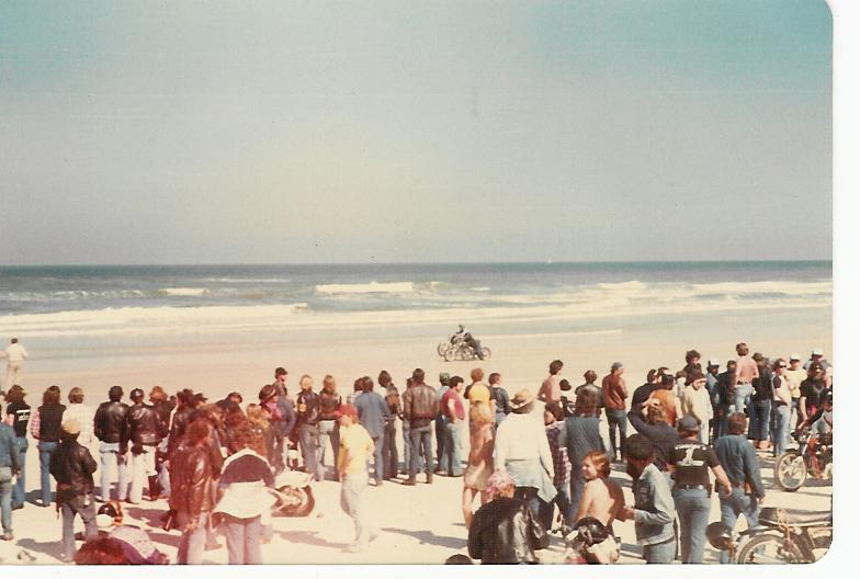 Florida beach 1980 bikers daytona