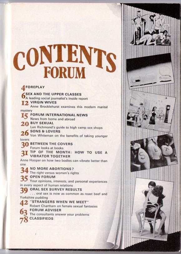 Memories Of Sex In Forum Magazine 1976 Flashbak