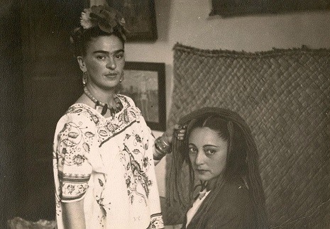 Frida Braiding Rosa Covarrubias’s Hair, 1938