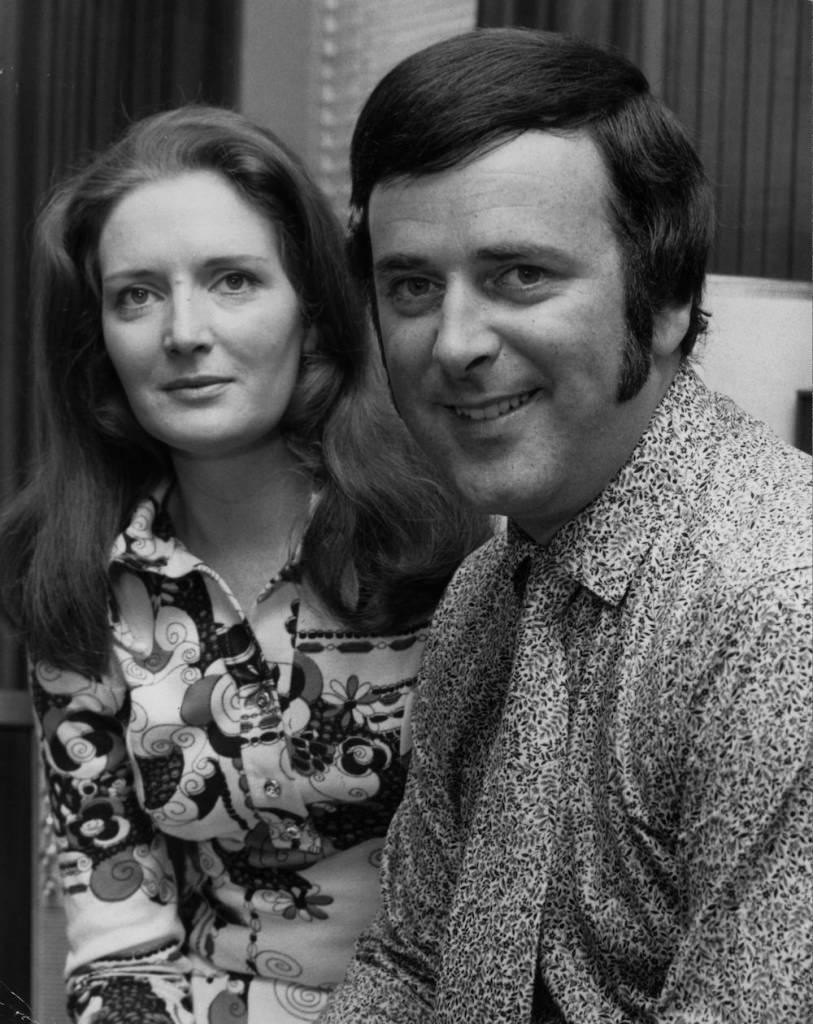 17th July 1970: Ex-rugger player and radio personality, Terry Wogan, relaxes at home with his wife Helen. (Photo by Chris Ware/Keystone Features/Getty Images)
