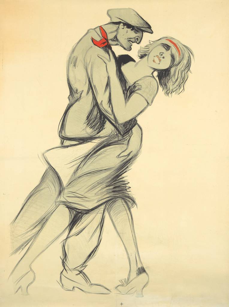 Mistinguett and Max Dearly by Adrien Barrere, ca. 1909