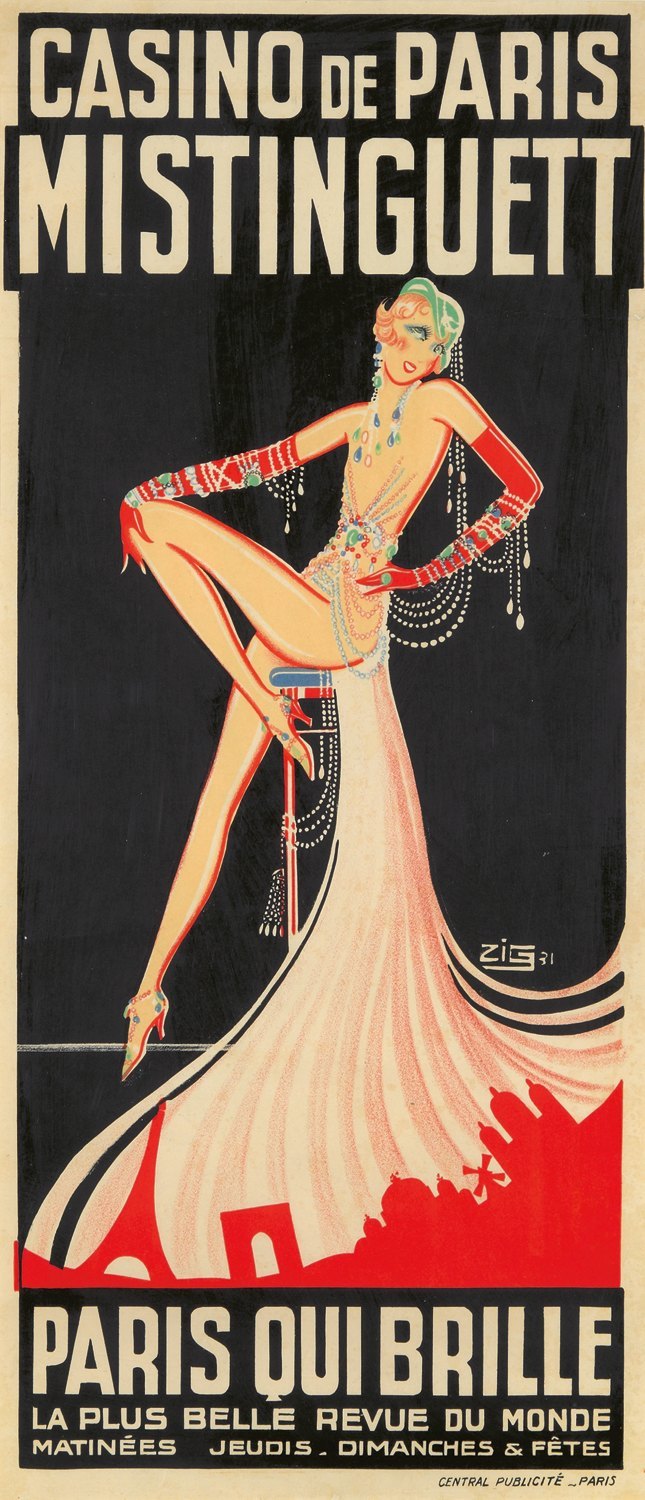 Mistinguett by Zig, 1931