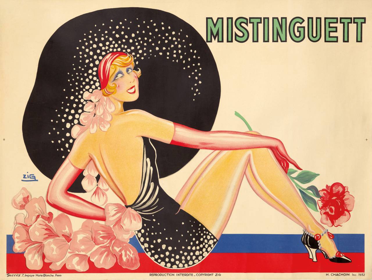 Mistinguett by Zig, 1932