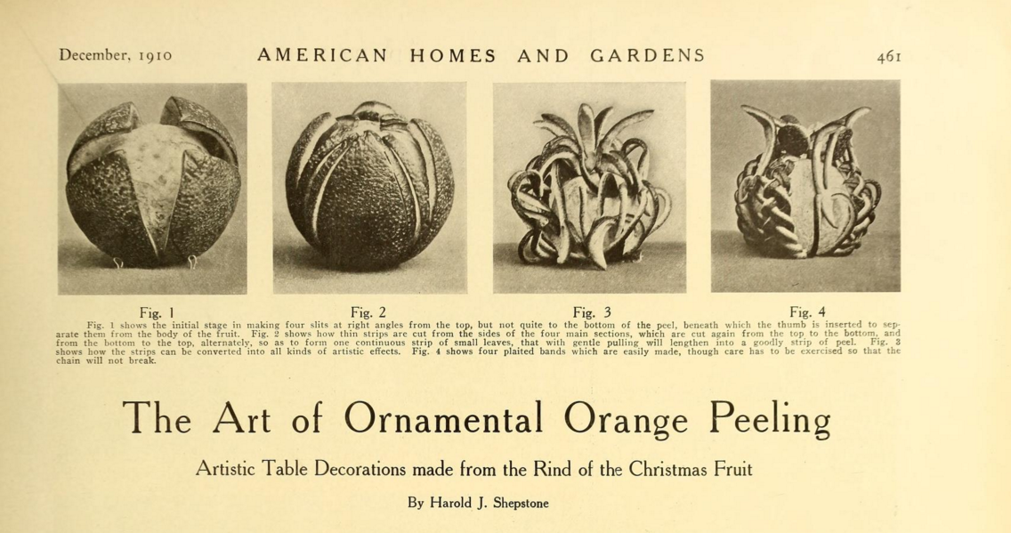 The Art of Ornamental Orange Peeling (1910)