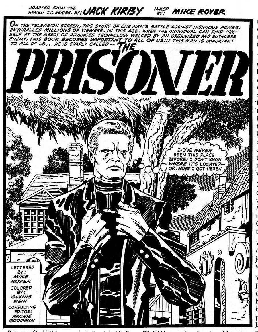 The Legendary Jack Kirby's Comic Book of The Prisoner - Flashbak