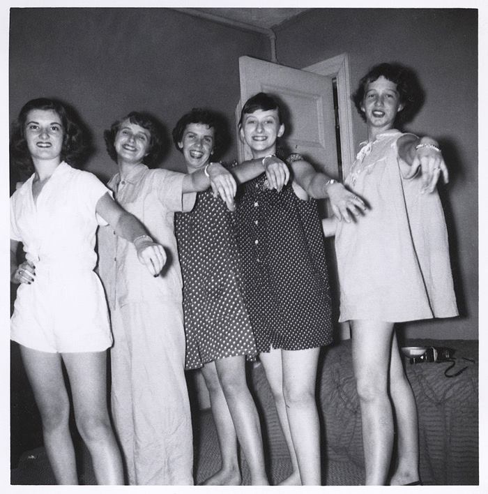 1950s 1960s pyjama party found photos