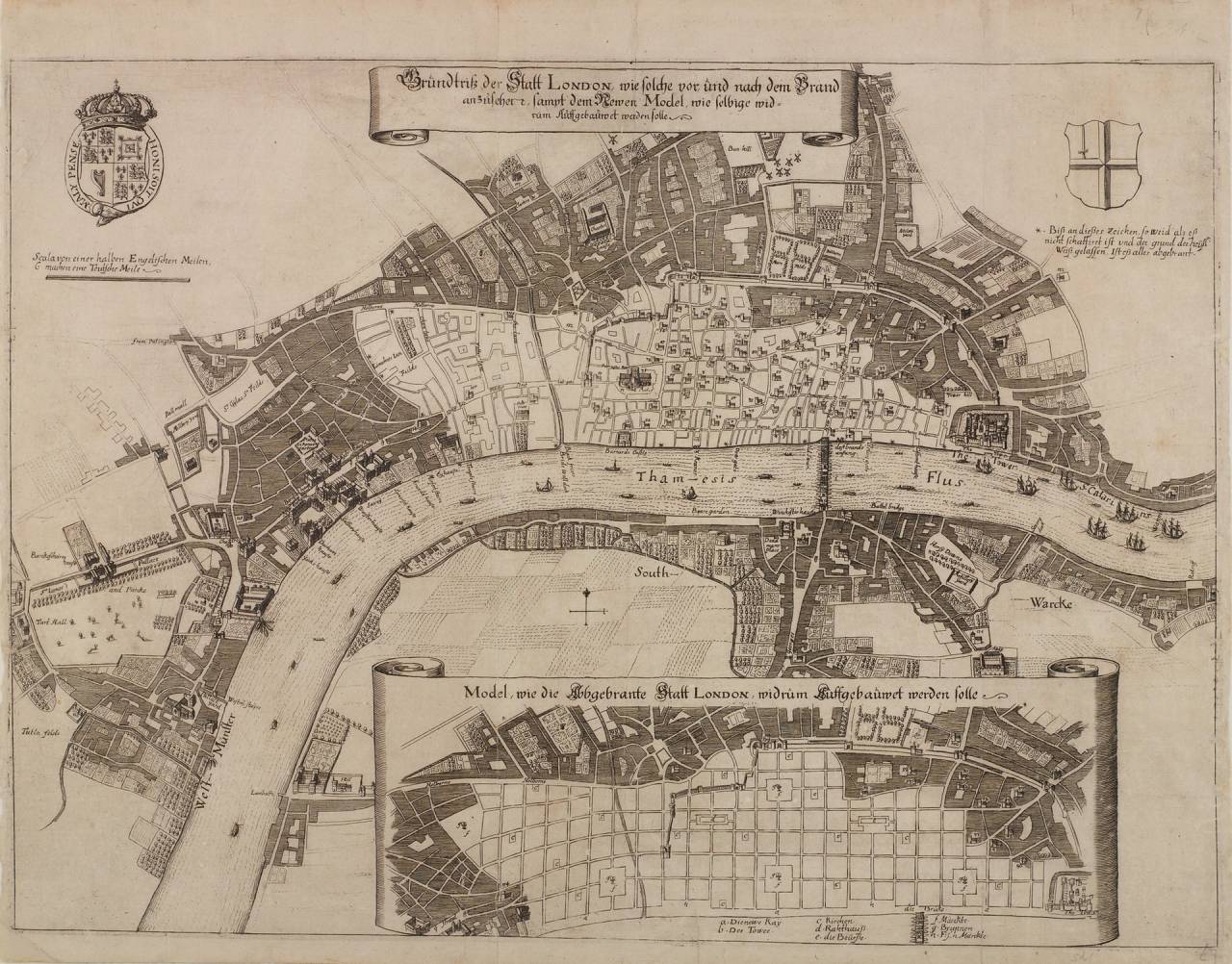 ‘Well-respected in royal circles’- scientist Robert Hooke’s plan. Illustration- London Metropolitan Archives, City of London