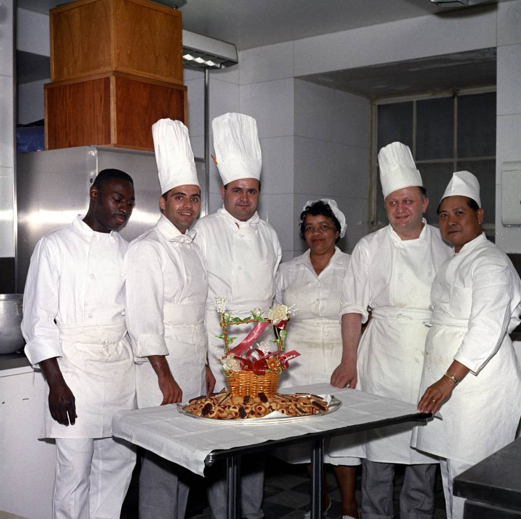 White House Chef René Verdon and Kitchen Staff