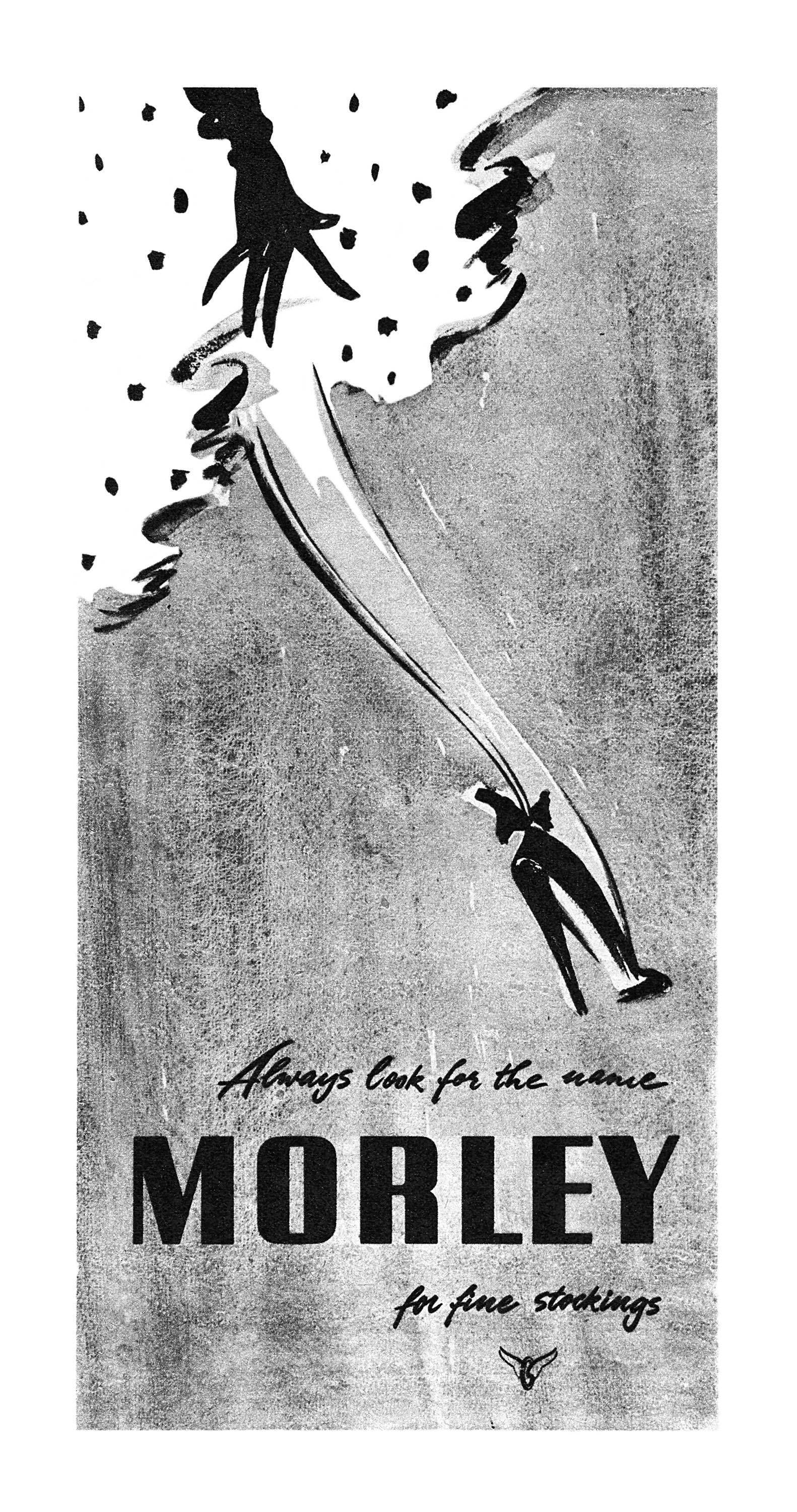 1951 Morley Stockings ad