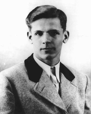 Christoph Probst, a member of the White Rose student opposition group. Probst, arrested and condemned to death by the People's Court, was executed on February 22, 1943.