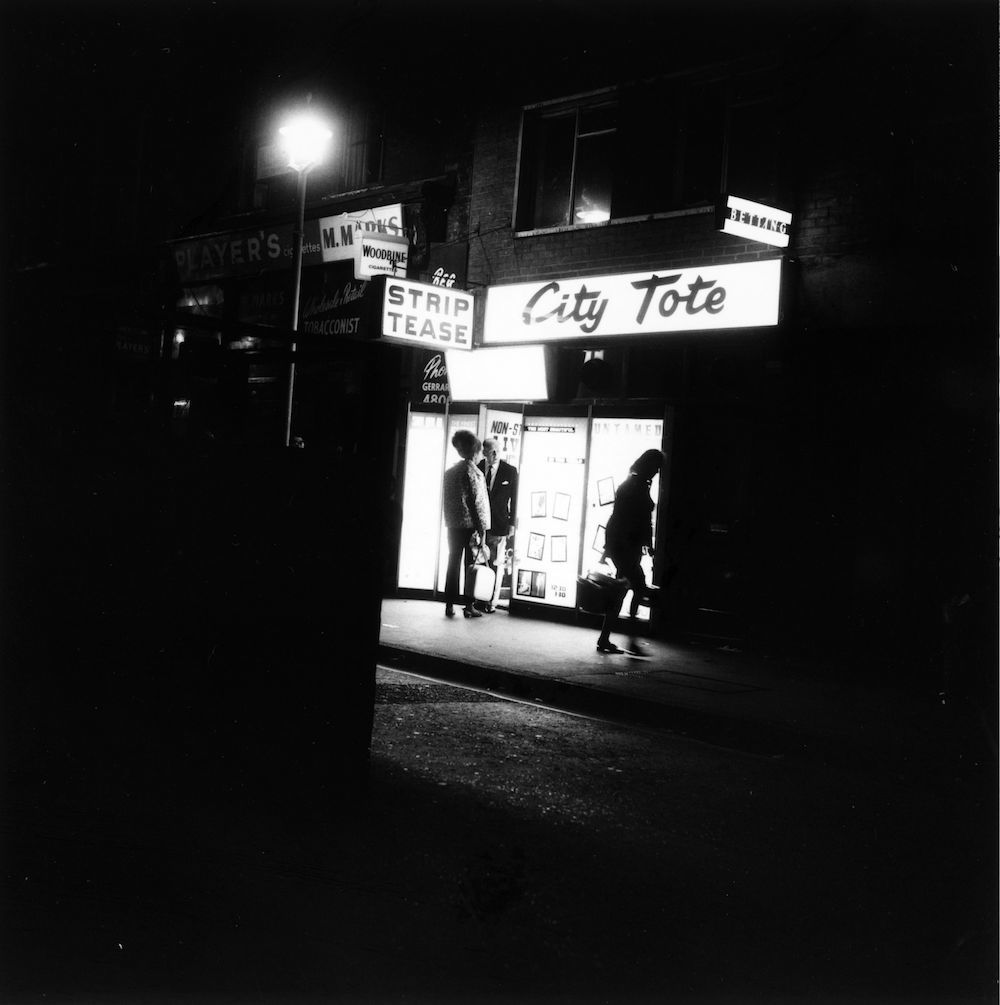 September 1966: Night time on the streets of Soho, London. (Photo by BIPS/Getty Images)